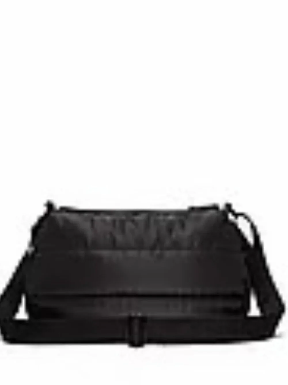 PINK Quilted Puﬀer BLACK Mini Hobo Bag - NWT
